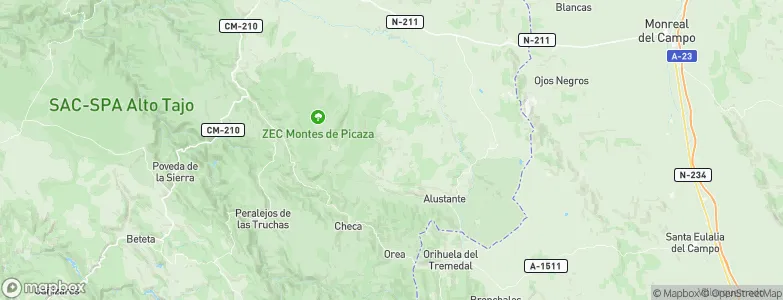 Piqueras, Spain Map