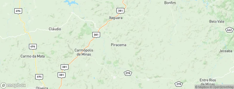 Piracema, Brazil Map