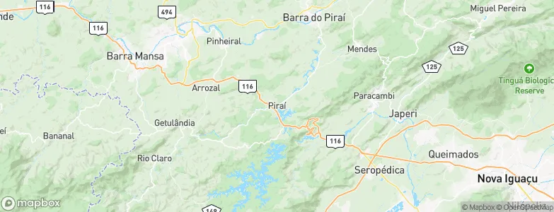Piraí, Brazil Map