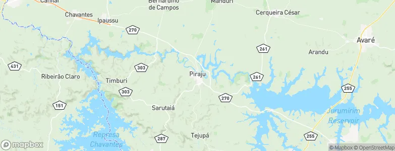 Piraju, Brazil Map