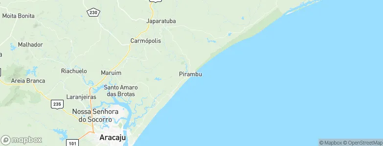 Pirambu, Brazil Map