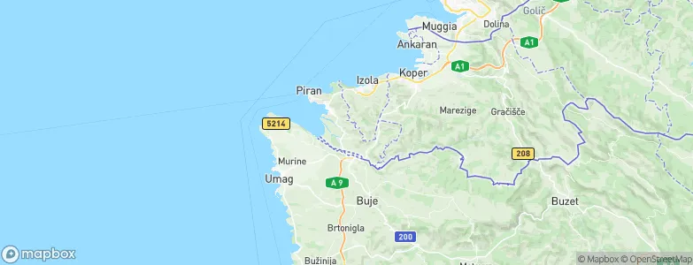 Piran, Slovenia Map