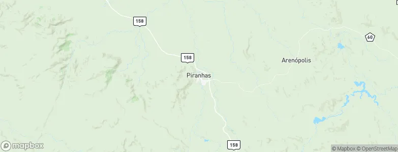 Piranhas, Brazil Map