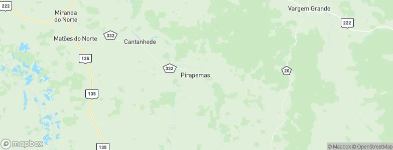 Pirapemas, Brazil Map