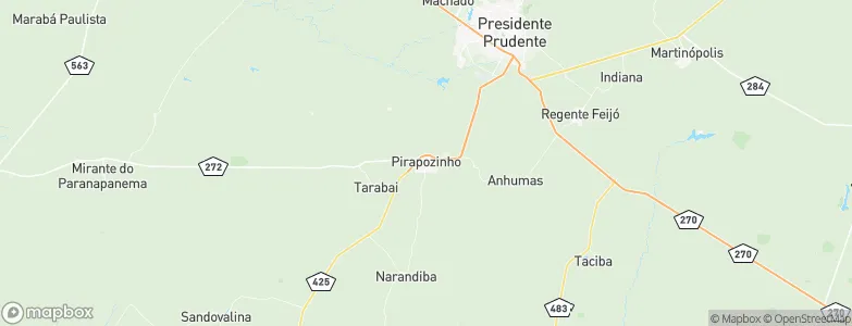 Pirapozinho, Brazil Map