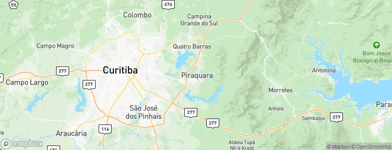 Piraquara, Brazil Map