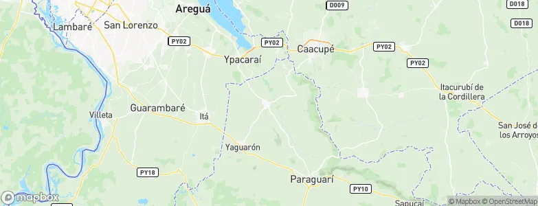 Pirayú, Paraguay Map