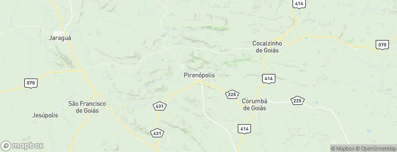 Pirenópolis, Brazil Map