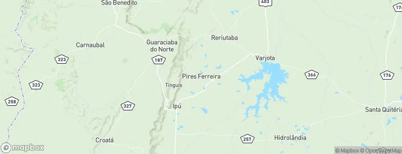 Pires Ferreira, Brazil Map