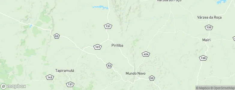 Piritiba, Brazil Map