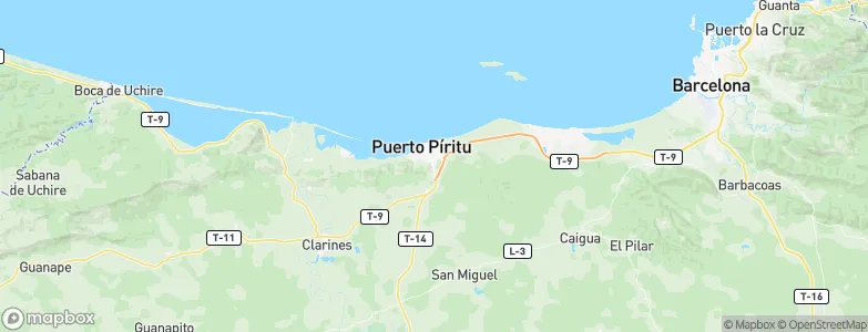 Piritu, Venezuela Map