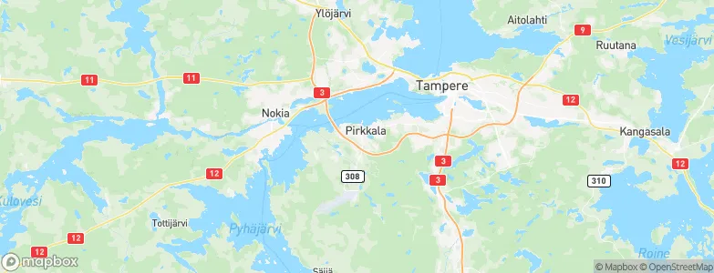Pirkkala, Finland Map