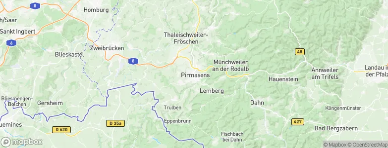 Pirmasens, Germany Map