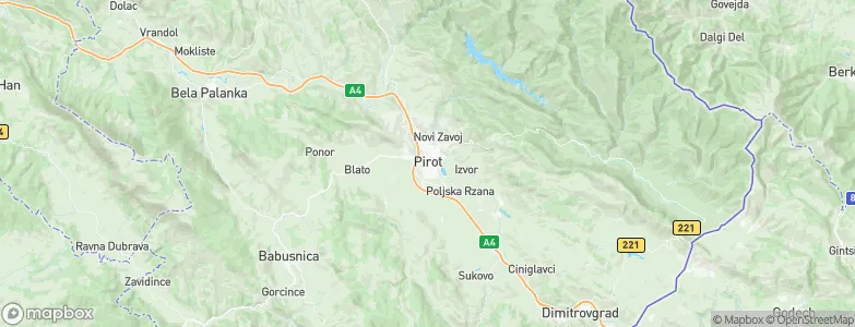 Pirot, Serbia Map