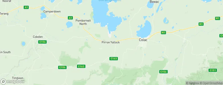 Pirron Yallock, Australia Map