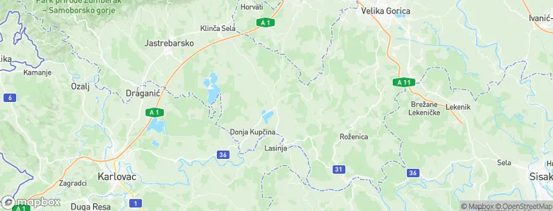 Pisarovina, Croatia Map