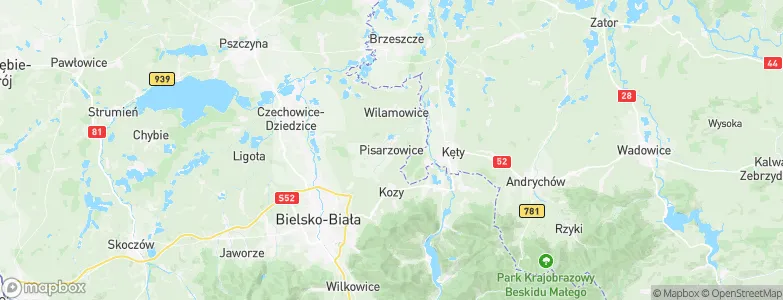 Pisarzowice, Poland Map