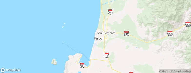 Pisco, Peru Map