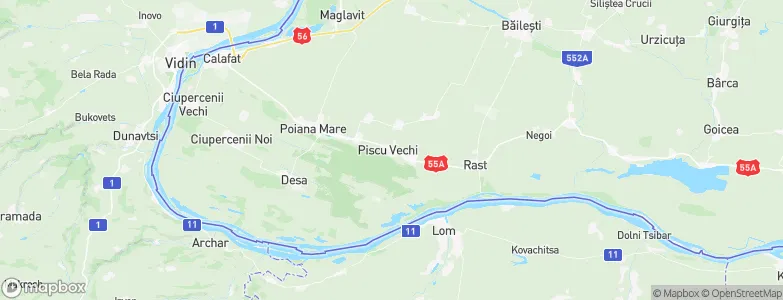 Piscu Vechi, Romania Map