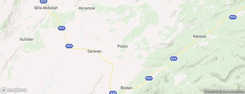 Pishin, Pakistan Map