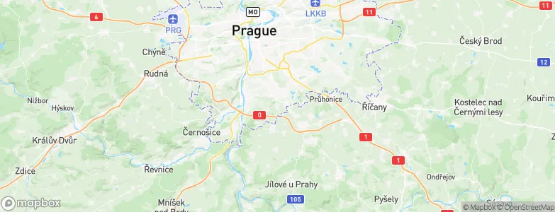 Písnice, Czechia Map