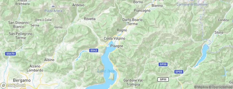 Pisogne, Italy Map