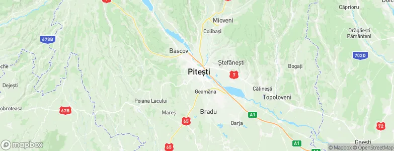 Piteşti, Romania Map