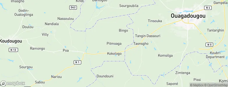 Pitmoaga, Burkina Faso Map