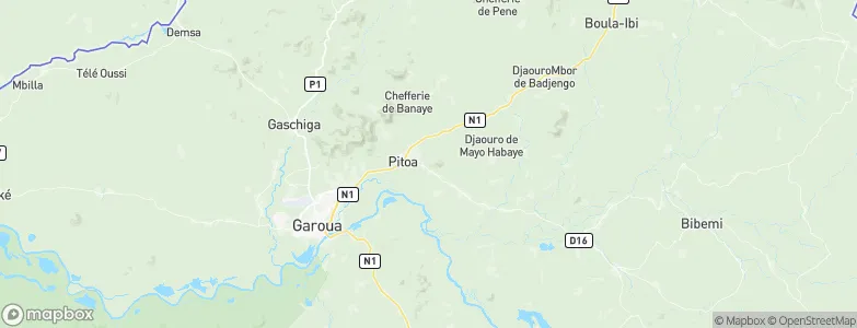 Pitoa, Cameroon Map