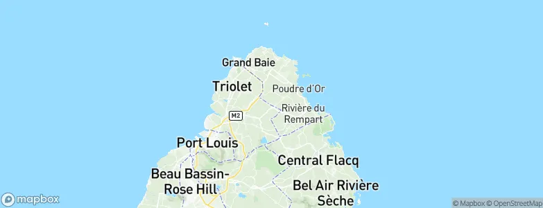 Piton, Mauritius Map