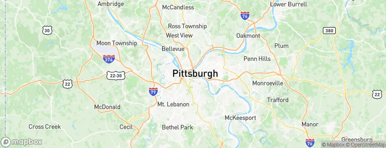 Pittsburgh, United States Map