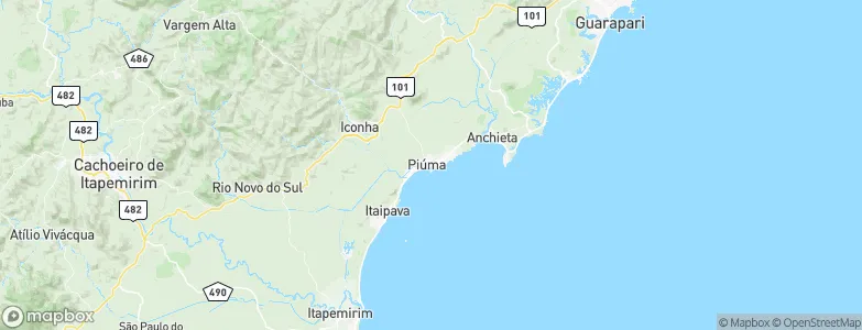 Piúma, Brazil Map