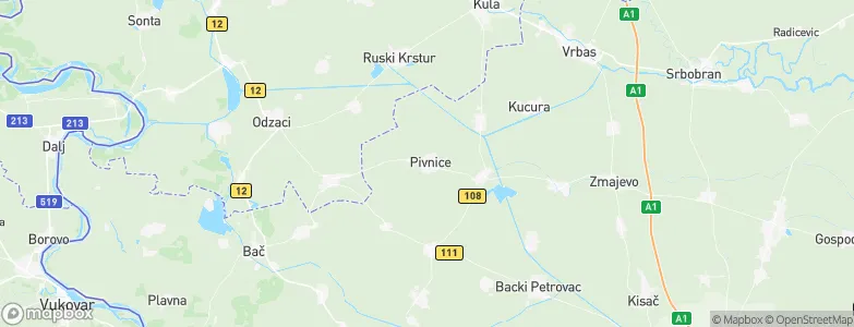 Pivnice, Serbia Map