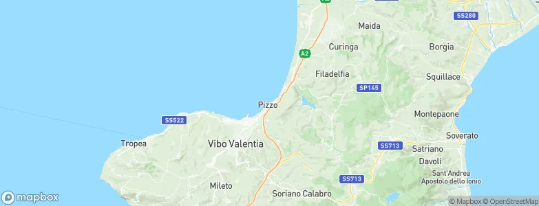 Pizzo, Italy Map