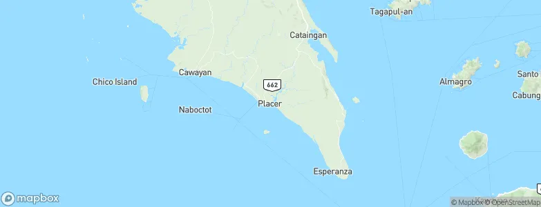 Placer, Philippines Map
