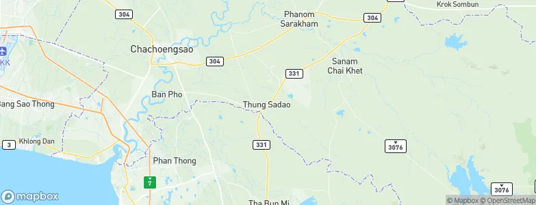 Plaeng Yao, Thailand Map