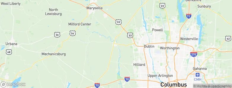 Plain City, United States Map