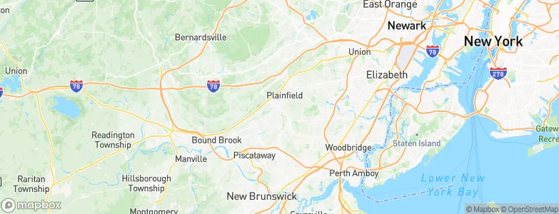 Plainfield, United States Map