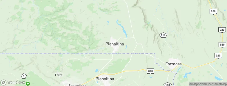 Planaltina, Brazil Map