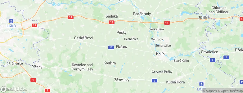 Plaňany, Czechia Map