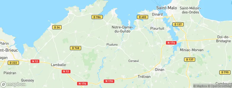 Plancoët, France Map