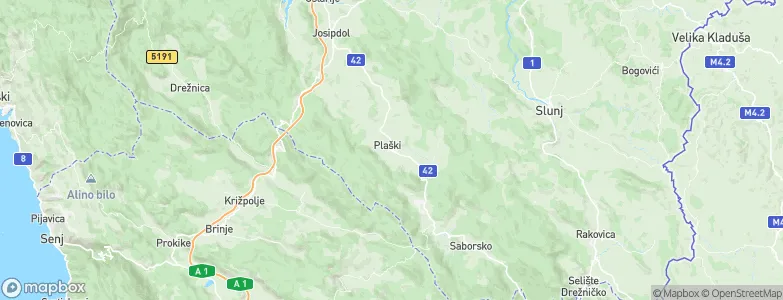Plaški, Croatia Map