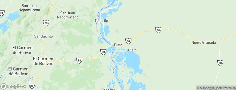 Plato, Colombia Map