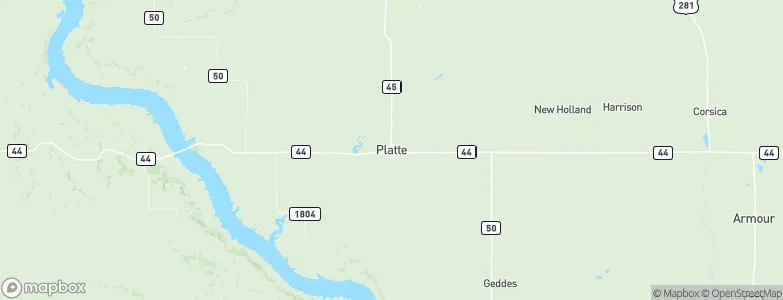 Platte, United States Map