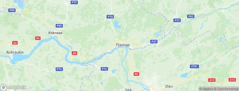 Pļaviņas, Latvia Map