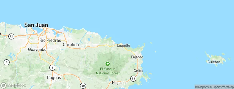 Playa Fortuna, Puerto Rico Map