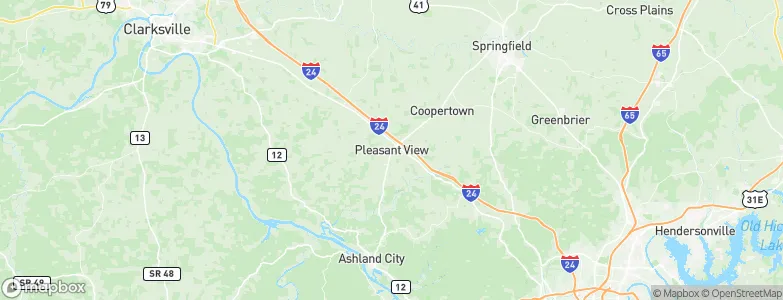 Pleasant View, United States Map