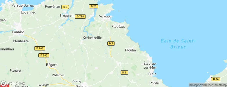 Pléhédel, France Map