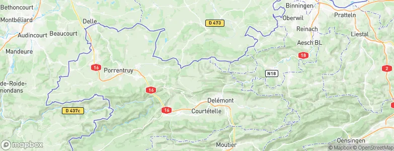 Pleigne, Switzerland Map