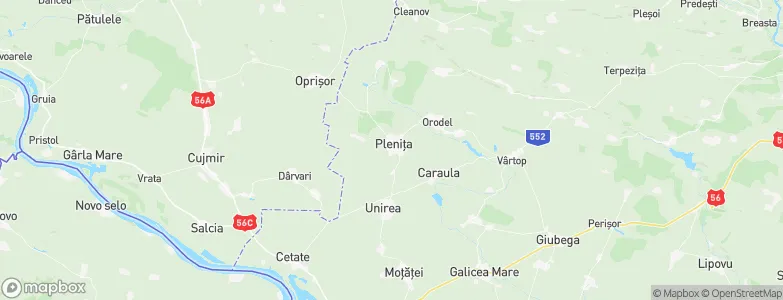 Pleniţa, Romania Map
